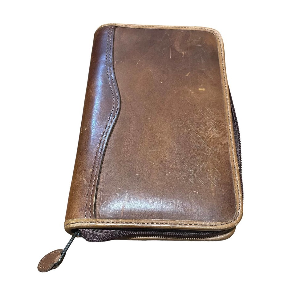 Brown Leather Binder - Picture 2 of 9